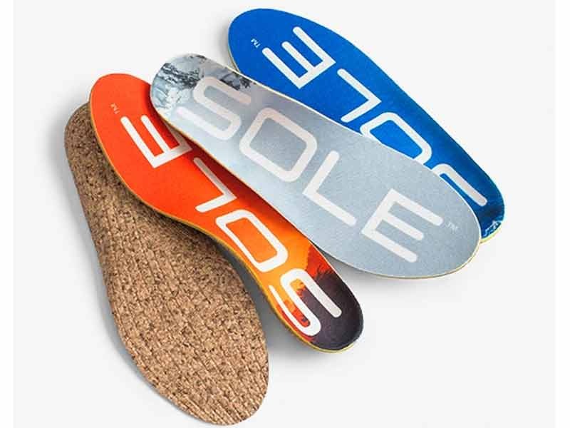 Collection of SOLE inserts in various colors