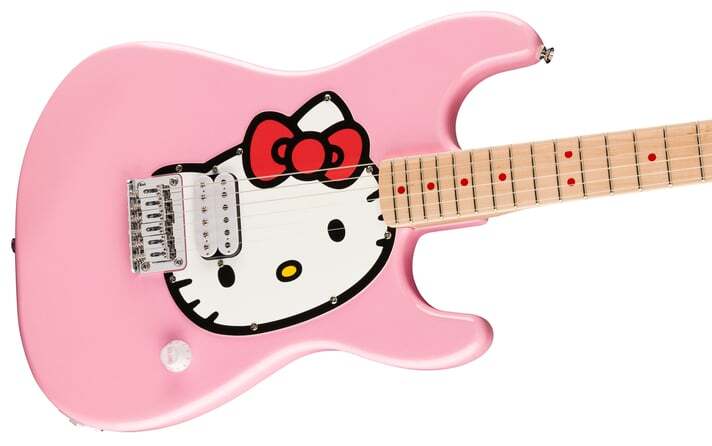 Fender Squier Hello Kitty Pink Stratocaster w/ gig bag