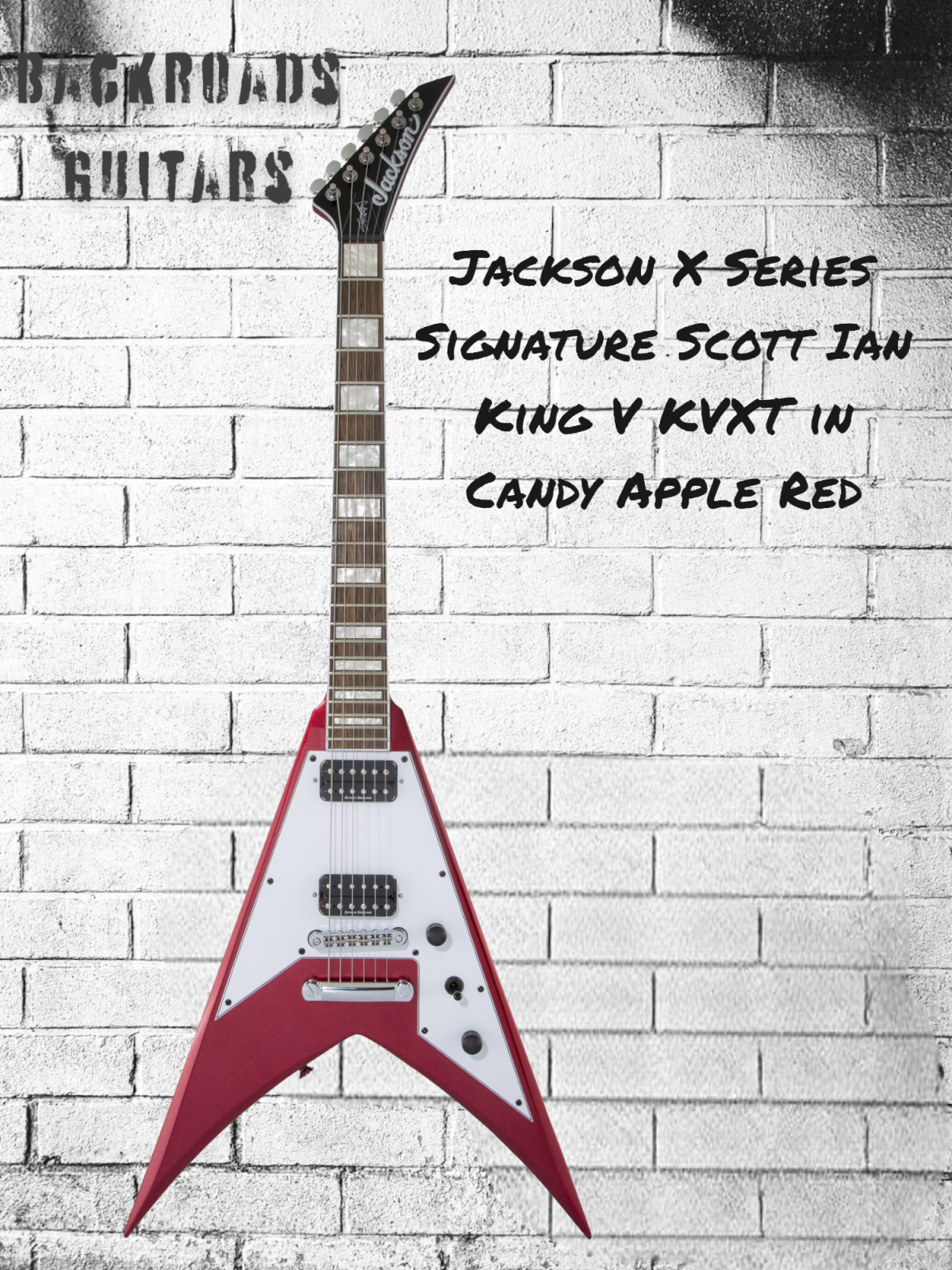 Jackson X Series Signature Scott Ian King V KVXT Candy Apple Red