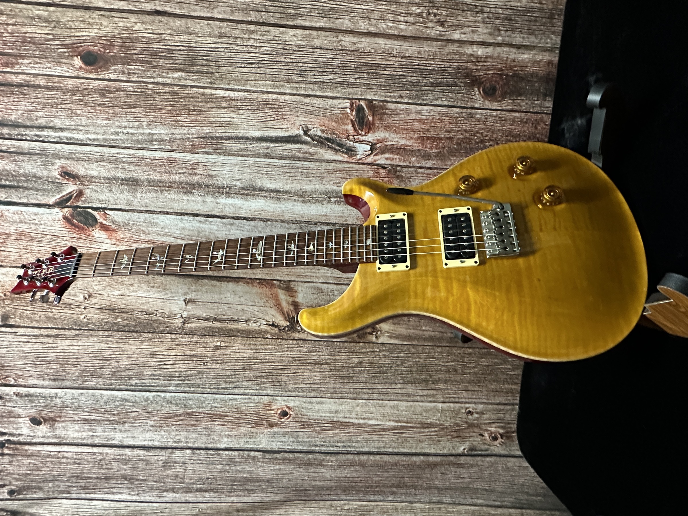 2002 PRS Paul Reed Smith Custom 24 Amber w/ HSC - 87364838999934777
