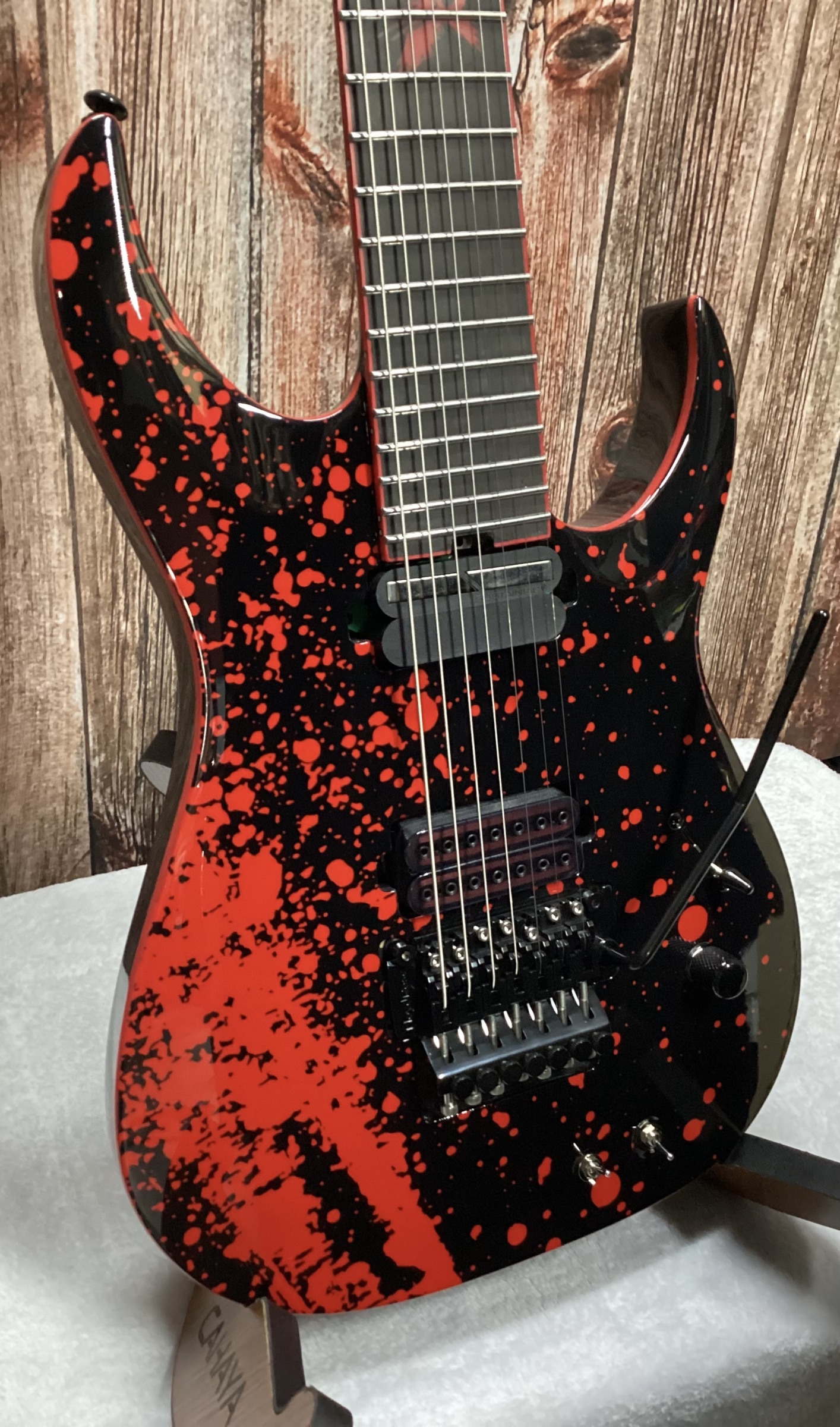 Schecter Sullivan King Banshee-7 FR-S Obsidian Blood - 810051475043