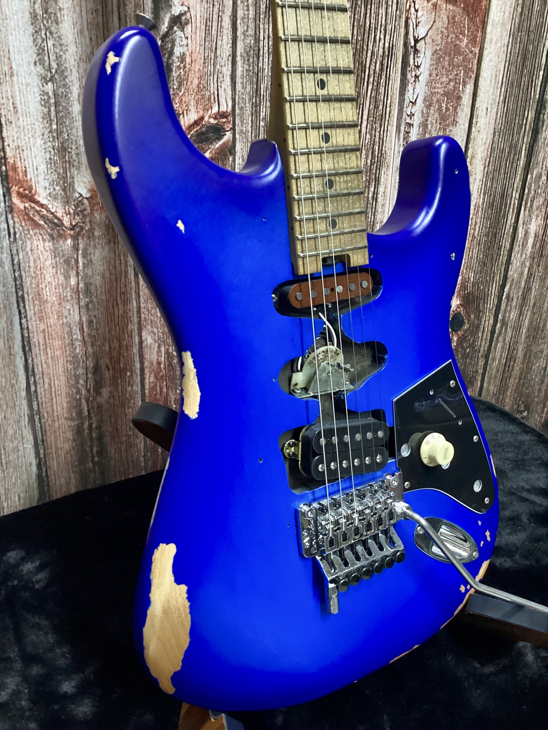 アッシュボディ！拘りのEVH Frankenstein BLUEフランケン アッシュボディ！拘りのEVH Frankenstein BLUEフランケン - メルカリ