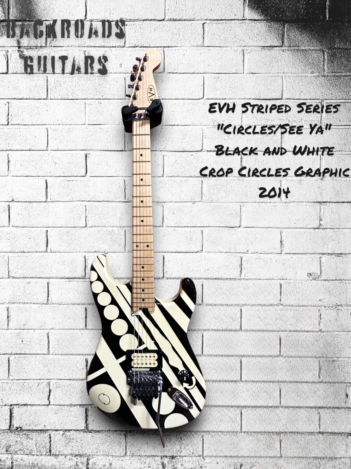 EVH Striped Series Circles/See Ya Black and White Crop Circles