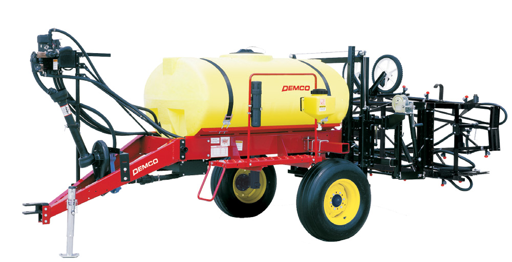 Demco 300 gallon deluxe single axle sprayer