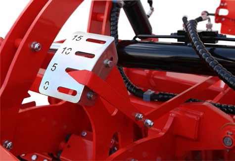 Veloce cultivator depth management