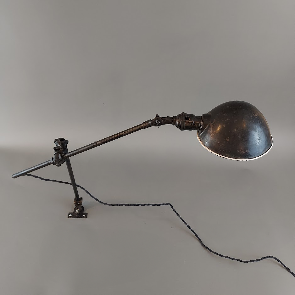 Antique O.C. White Lamp w/ Wall or Desk Mount Bracket