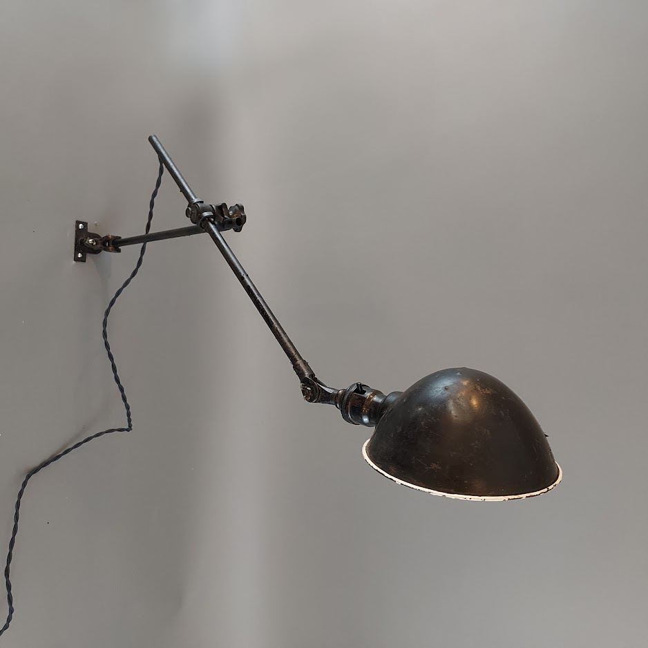 Antique O.C. White Lamp w/ Wall or Desk Mount Bracket