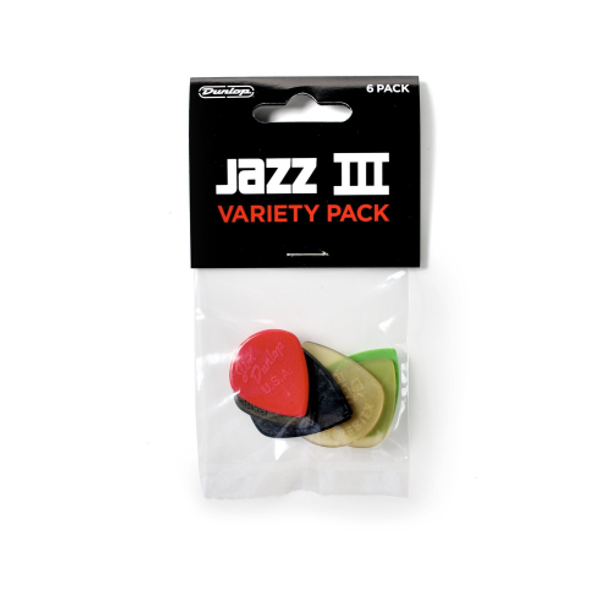 Dunlop #PVP103 - Variety Pack Picks, 6 Pack, Jazz III