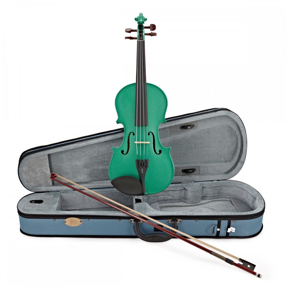 Stentor #ST1401GR - 4/4 Harlequin Violin Outfit, Metallic Green 