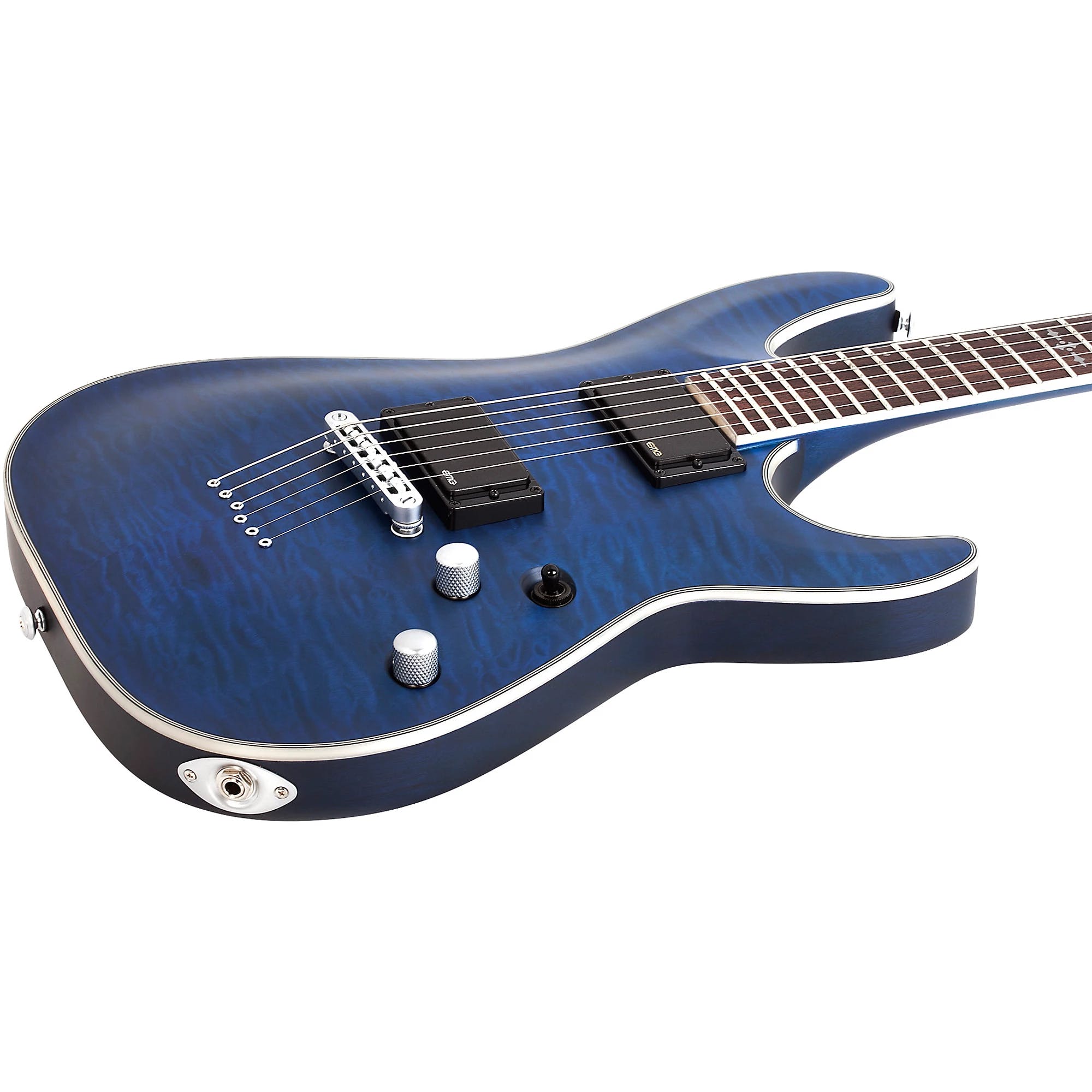 Schecter #779 C-1 Platinum Electric Guitar, See-Thru