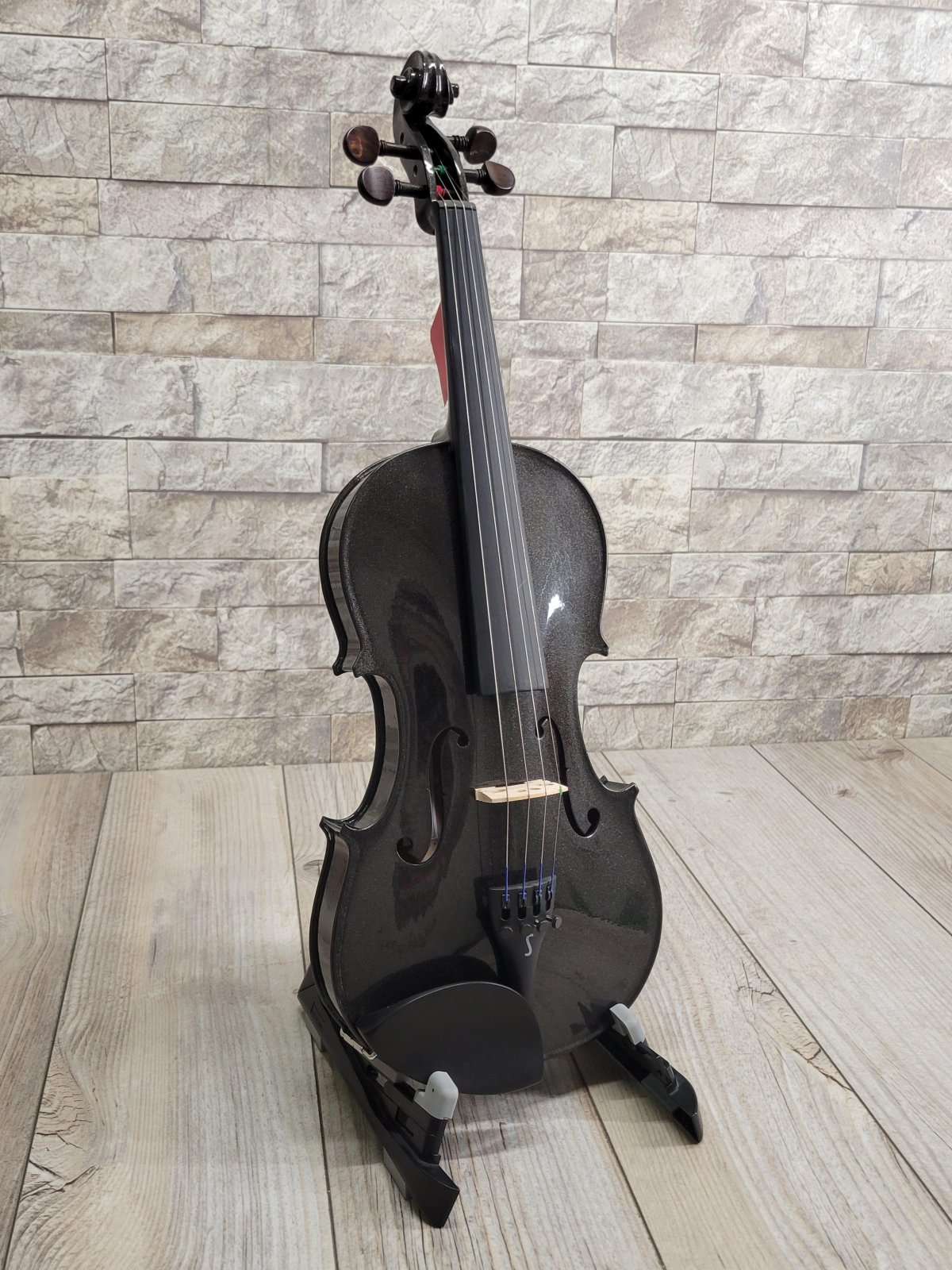 Stentor #ST1401BK - Harlequin 4/4 Metallic Black Violin