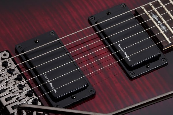 Schecter #3247 -Demon - 6 with Floyd Rose, Crimson Red Burst