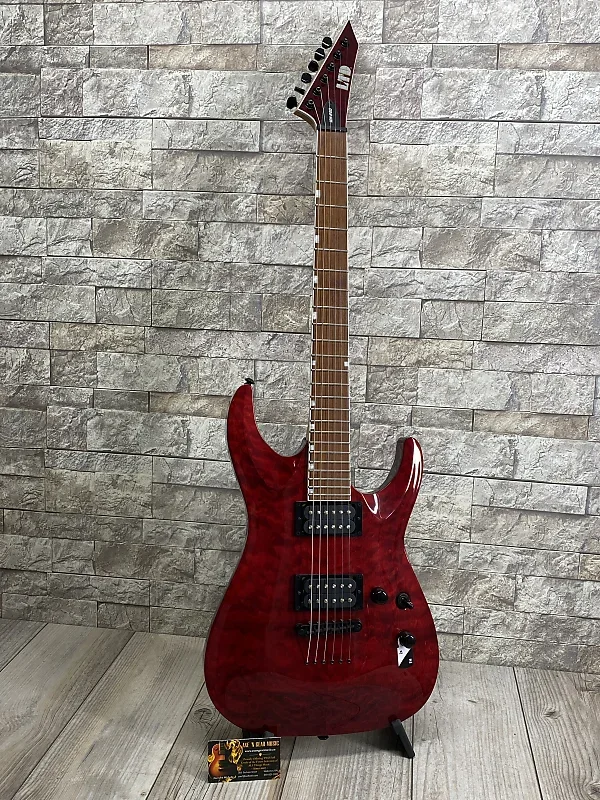 ESP MH-200 QM NT Electric Guitar - See Thru Black Cherry