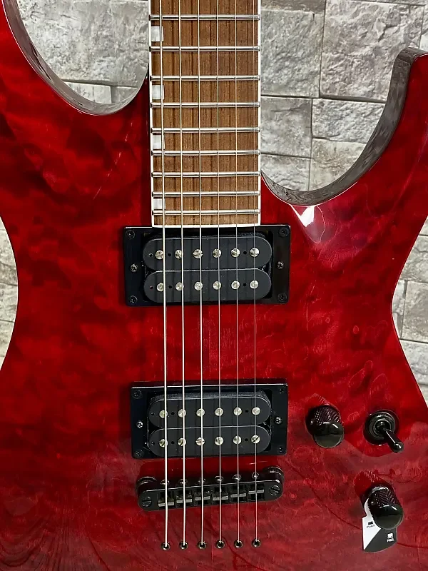 ESP #LMH200QMNTSTBC LTD MH-200 QM NT Electric Guitar-See