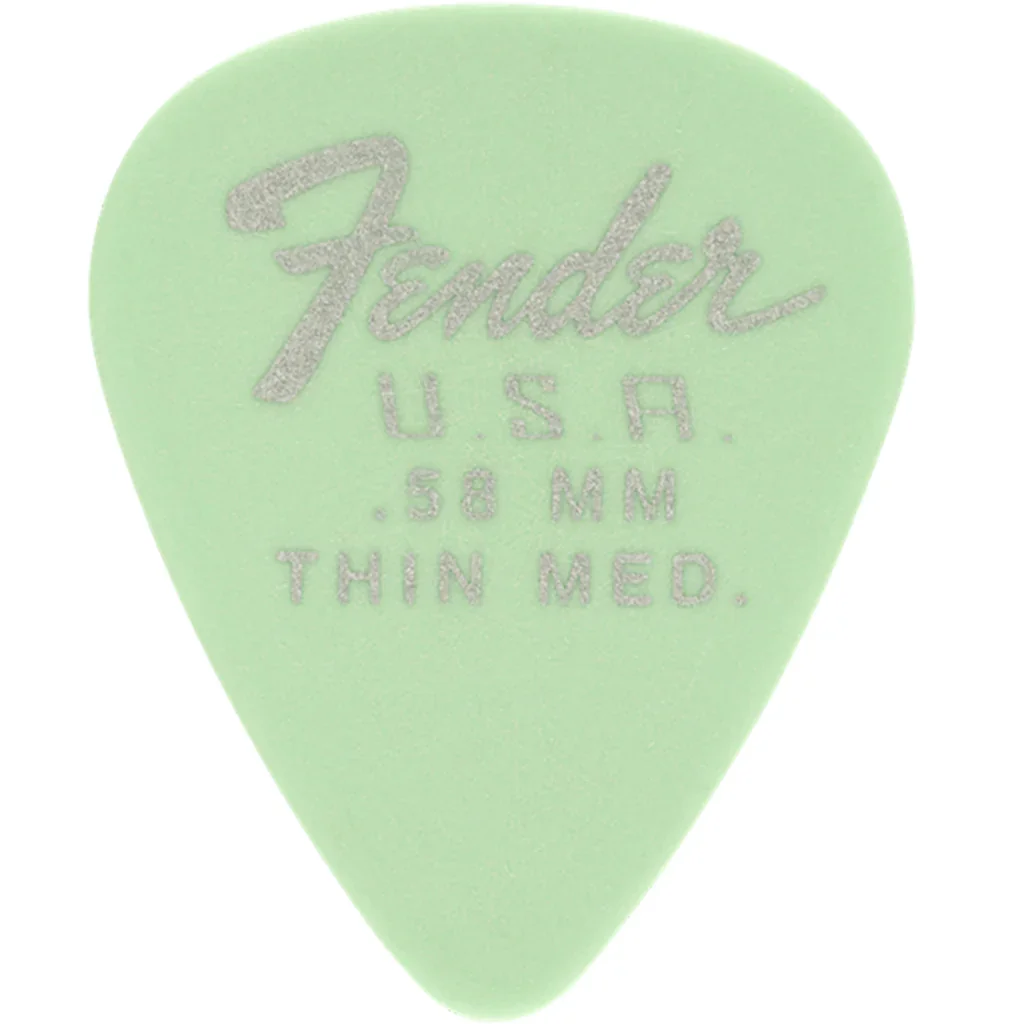 Fender Dura-Tone 351 Shape, .58, Surf Green, 12-Pack #1987351750