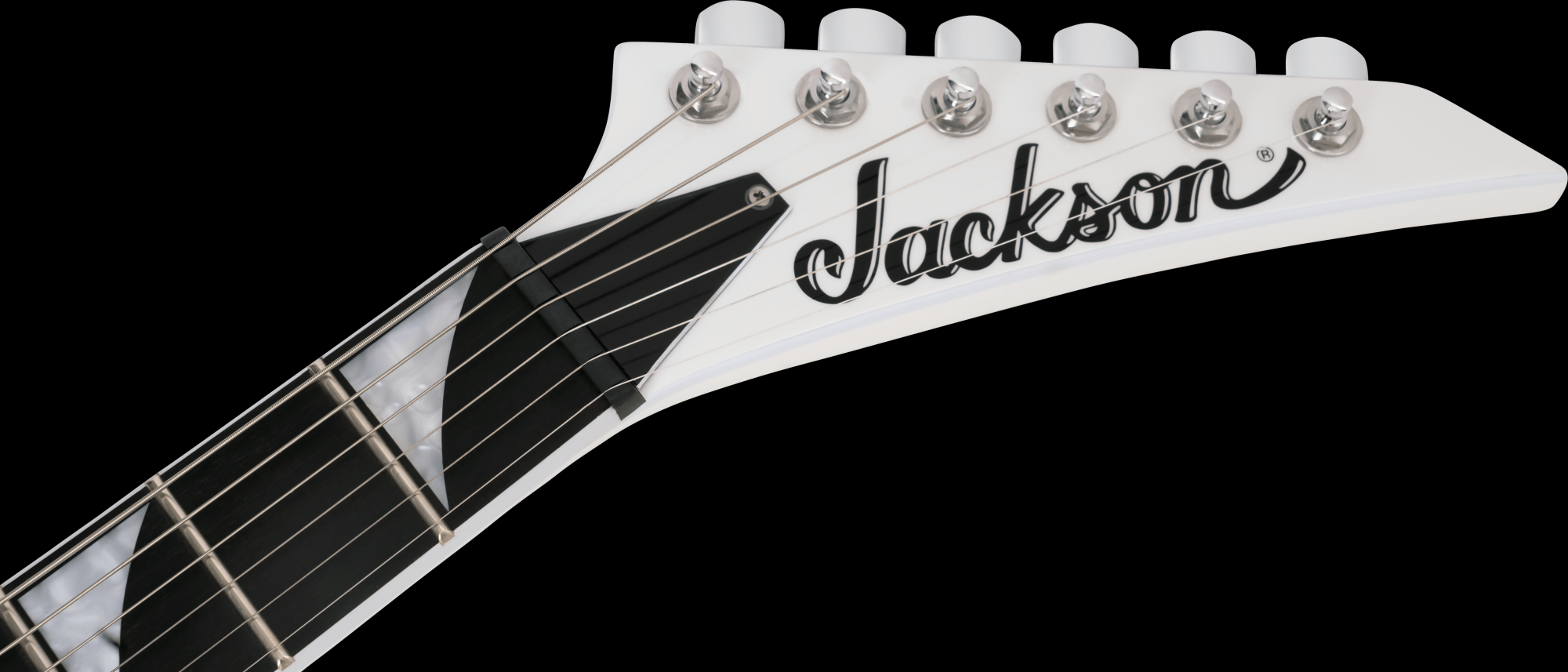 ギター Jackson King V White with Black Jackson JS Series JS32 King V Electric Guitar - White With