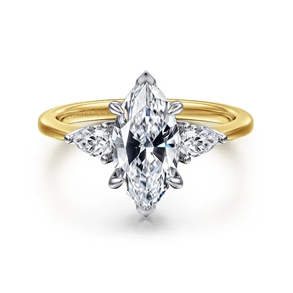 14KT TWO TONE ENGAGEMENT RING SEMI MOUNT S2289166