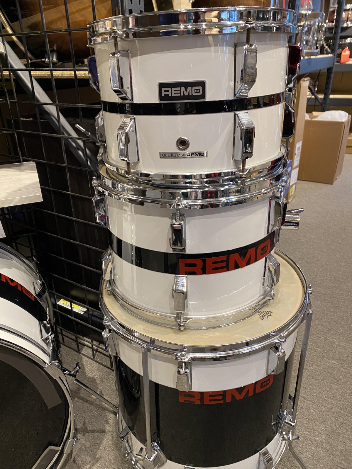 USED 80's Remo Quadura 4 Piece set