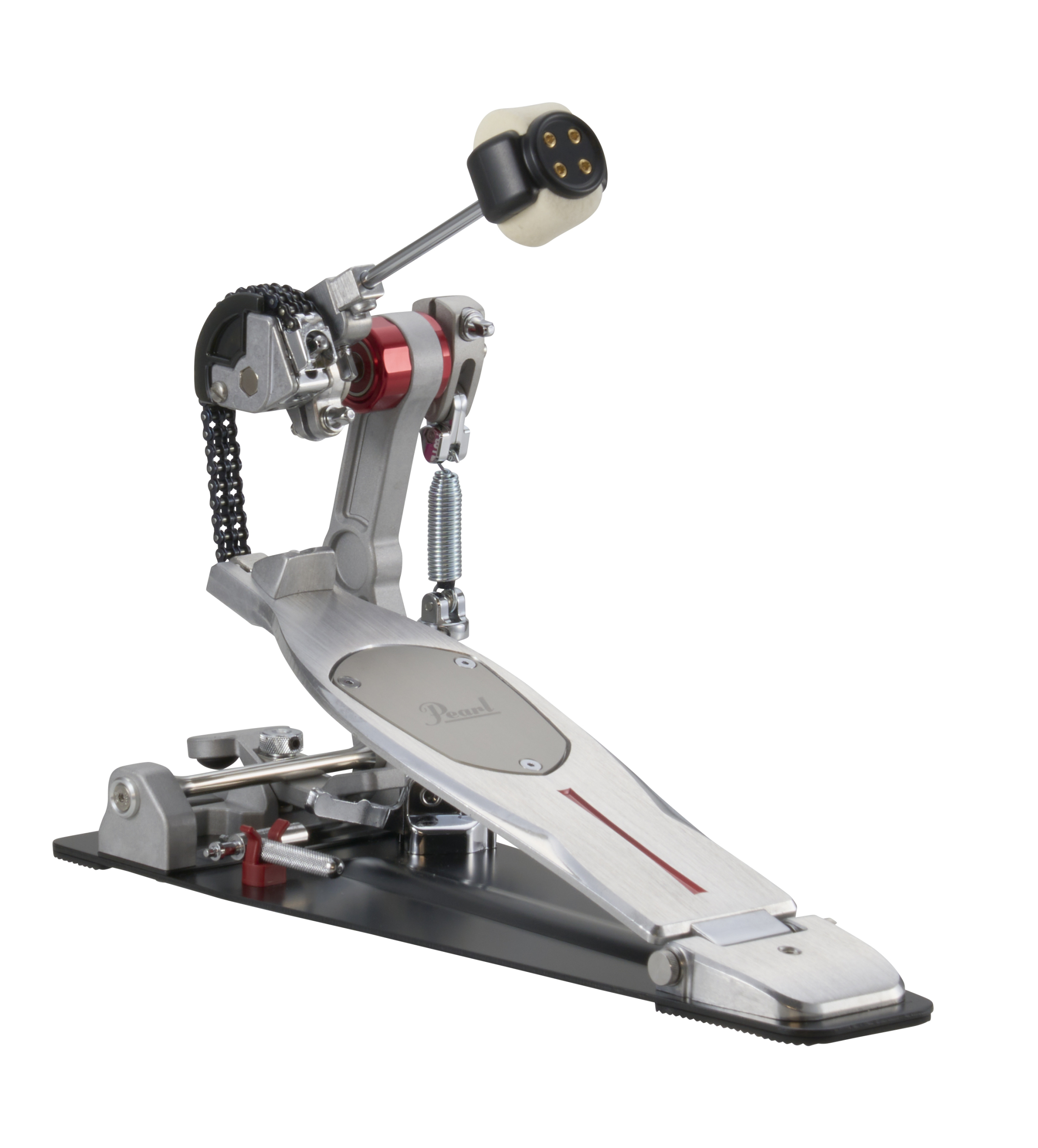 Pearl Eliminator Mono Pro Extended Surface Single Bass Drum Pedal with Interchangeable Chain Drive Cams,