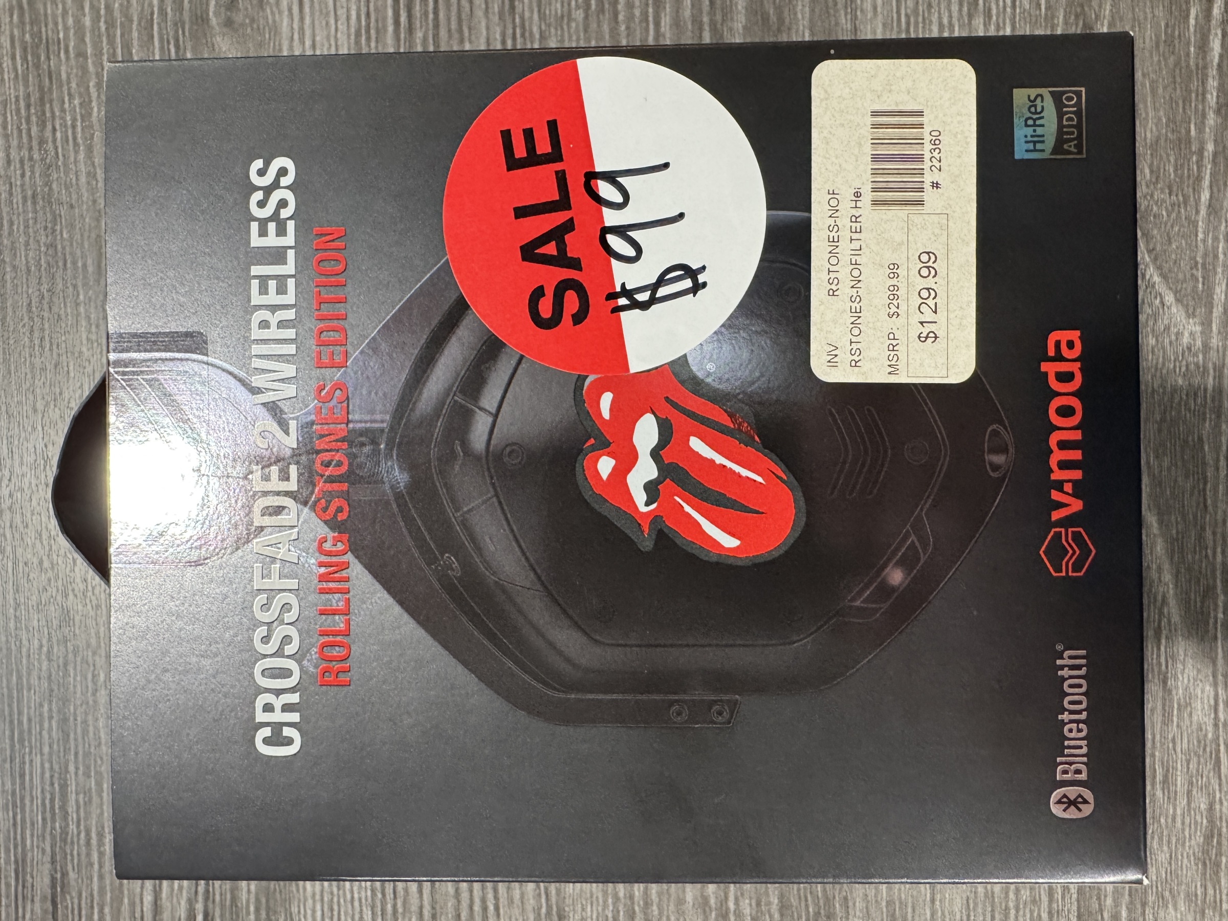 VModa Crossfade 2 Wireless Headphones - Rolling Stones No Filter
