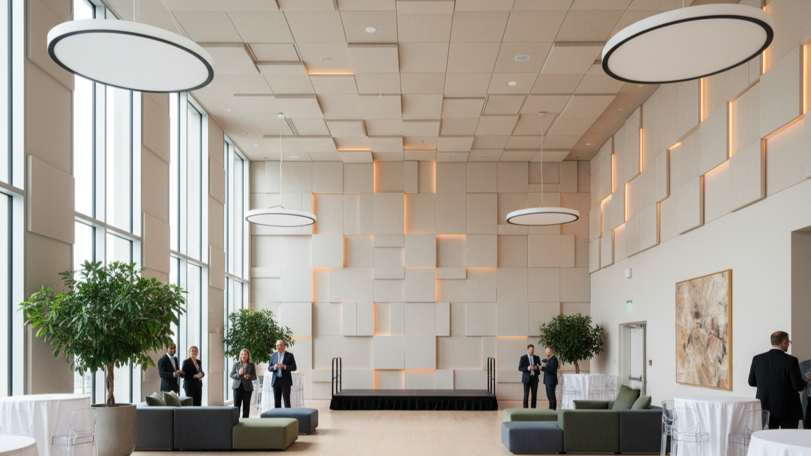 Acoustic treatment in event venue