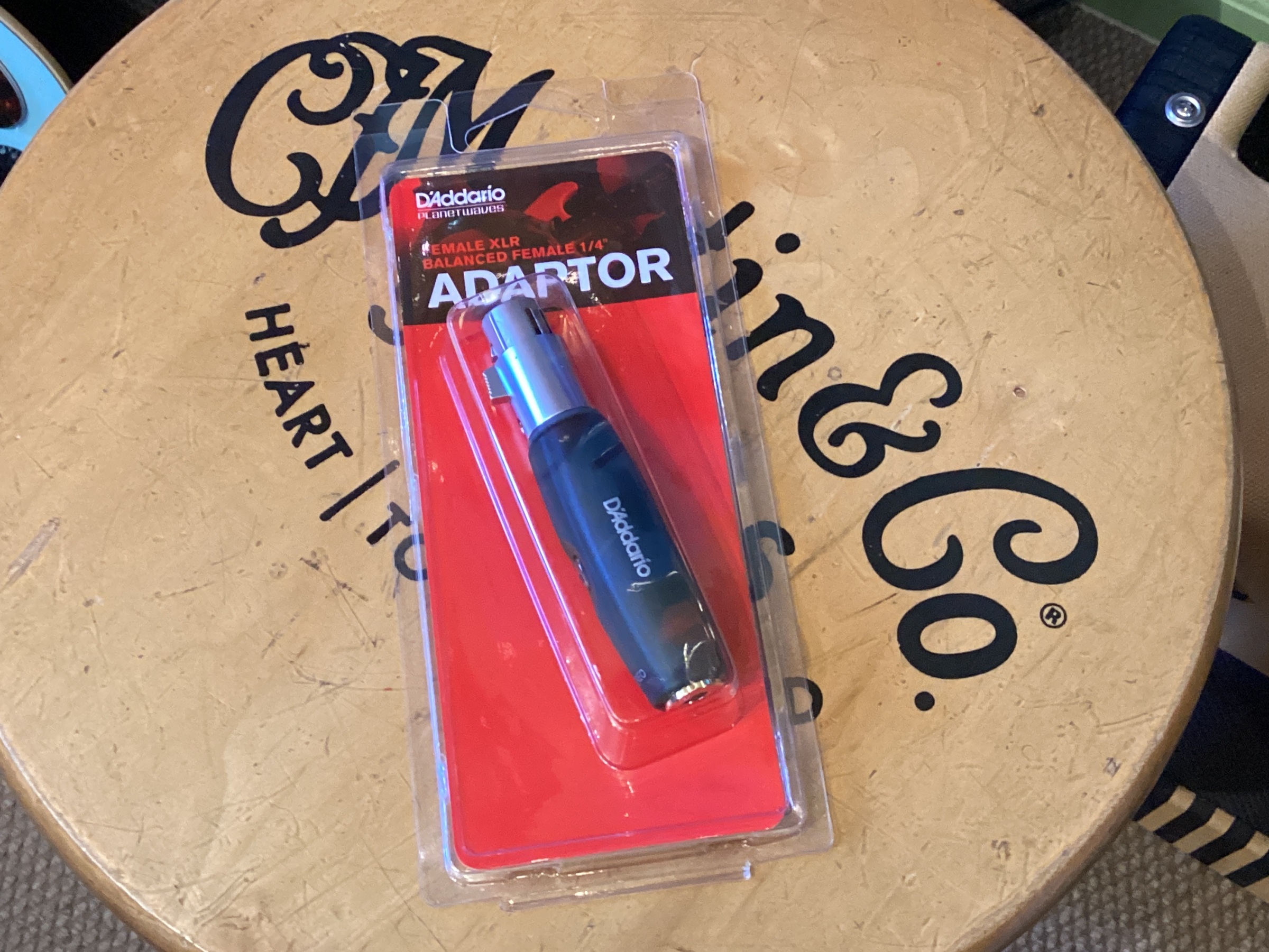 D'Addario PW-P047BB XLR Female to 1/4 inch TRS Female Balanced Adapter