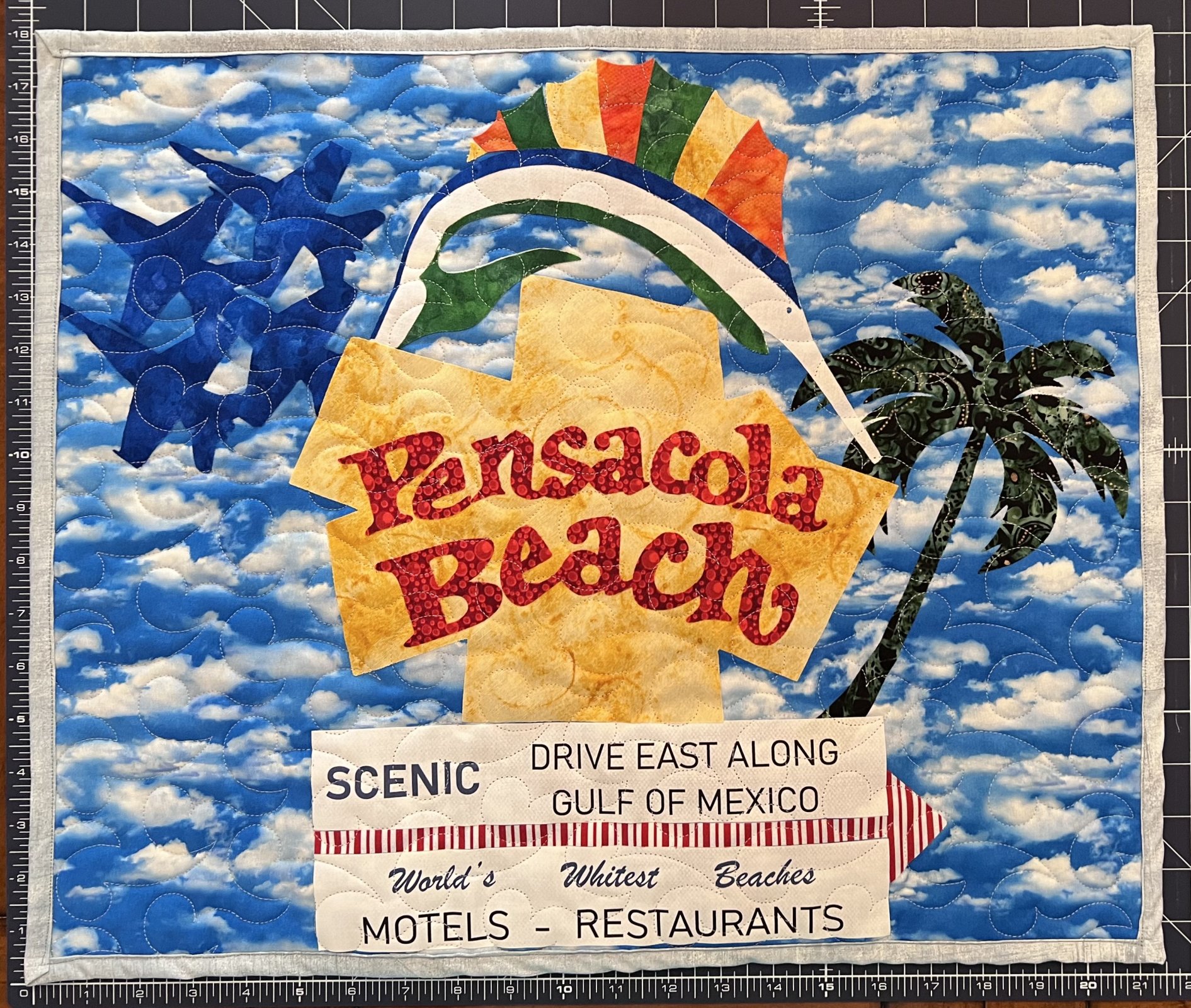 Pensacola Beach Sign Wall Hanging