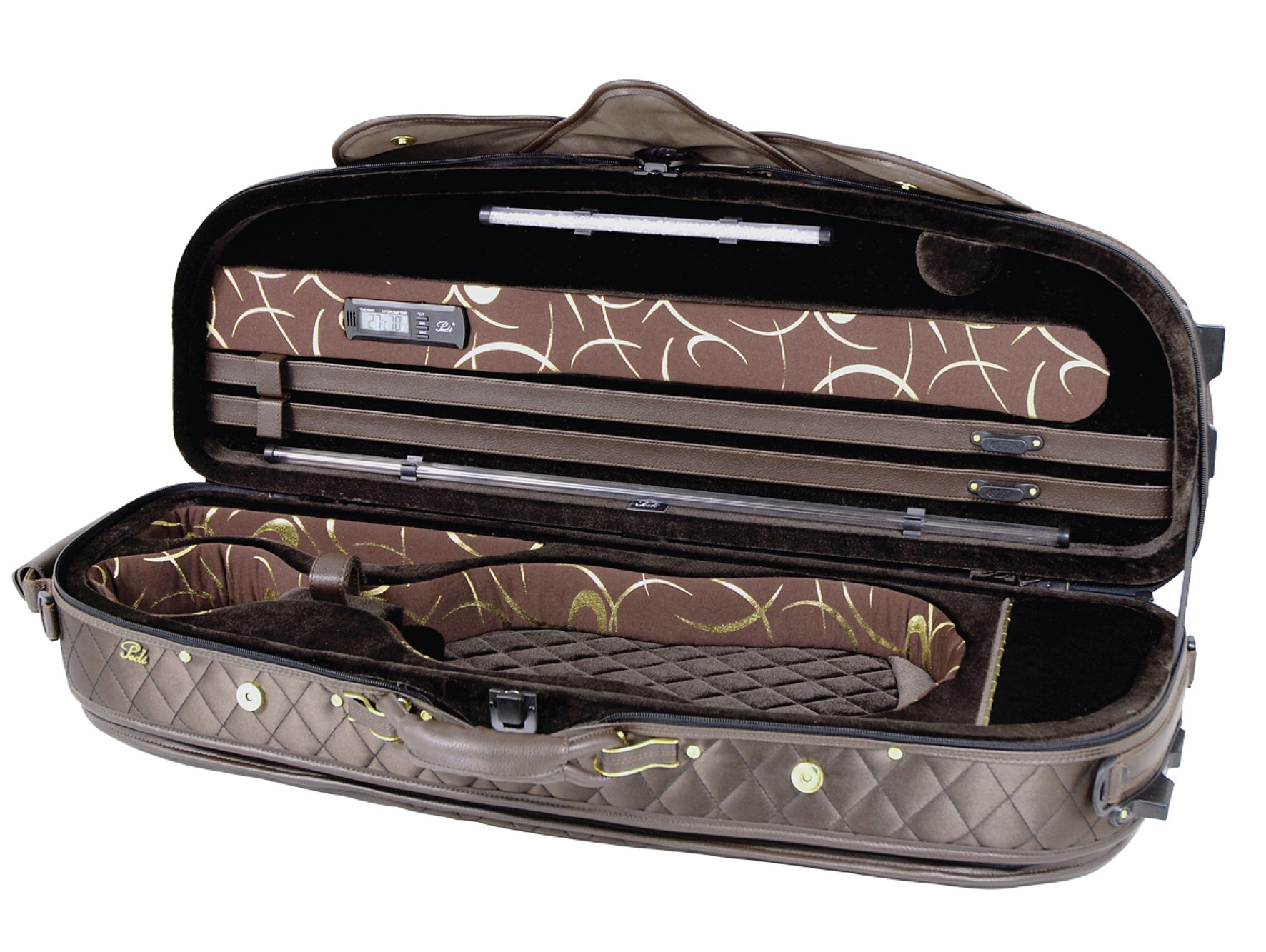 「高評価！」注目のレビュ Case, Violin Pedi Model Brown Chocolate/Dark 4/4, 8300, 弦楽器