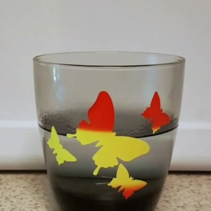 198 RED HOT/YELLOW  -  STYLETECH COLOR CHANGE VINYL WITH TEMPERATURE - 12x12 