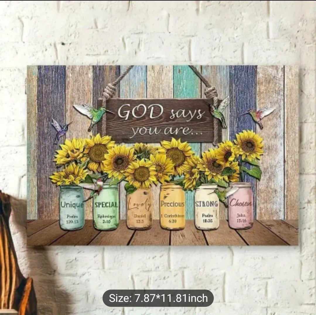 8x12in God Says You Are Diamond Painting