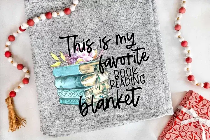Favorite Book Reading Blanket DTF