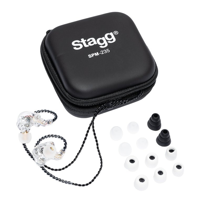 Stagg Dual-Driver In-Ear Monitors - Transparent