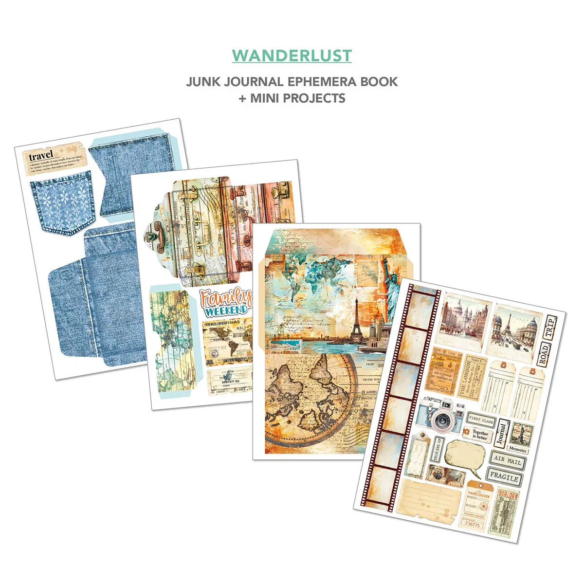 Wanderlust Junk Journal and Ephemera Book - Ciao Bella