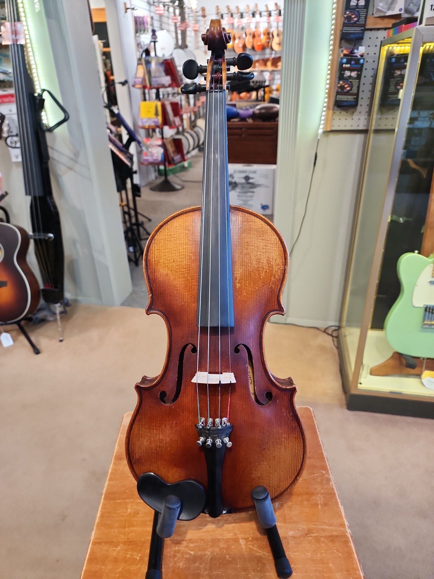 1914 Vintage 4/4 Violin Felux Wullner E.B. Root & Sons with Case & 2 Bows