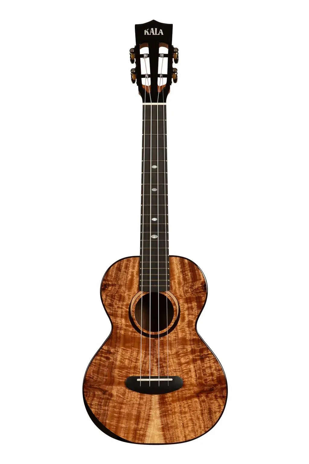 Kala Contour Tenor All Solid Acacia Uke with Gloss Finish and Gig Bag 