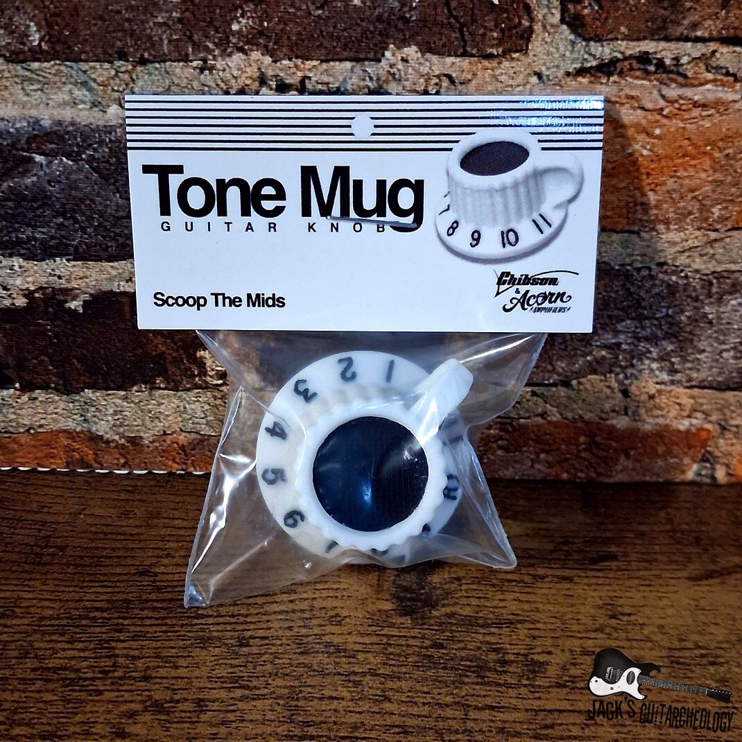 Chibson USA / Acorn Amplifiers Tone Mug Guitar Knob *NEW* (2026 - White)
