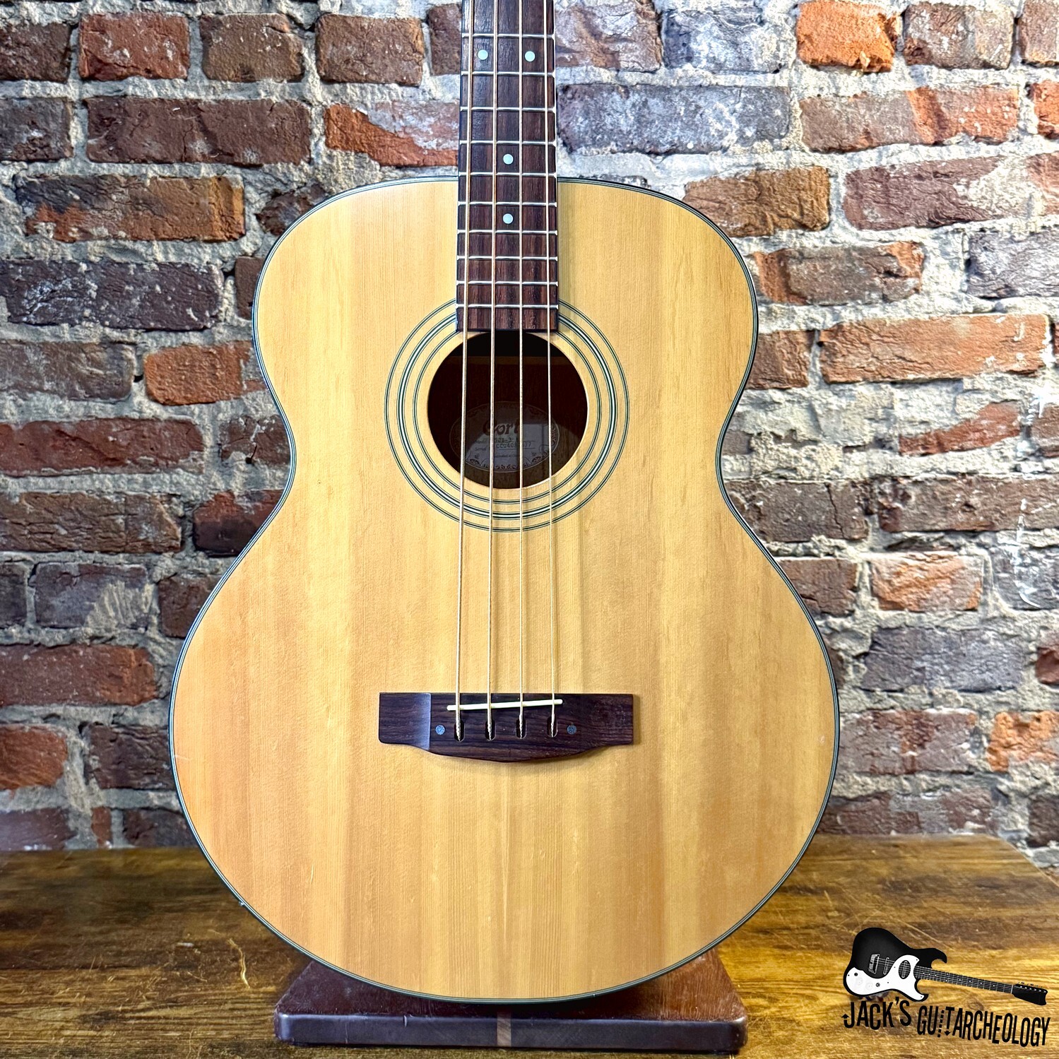 Cort SJB-3 NS Acoustic Electric Bass Guitar (2010s - Natural)