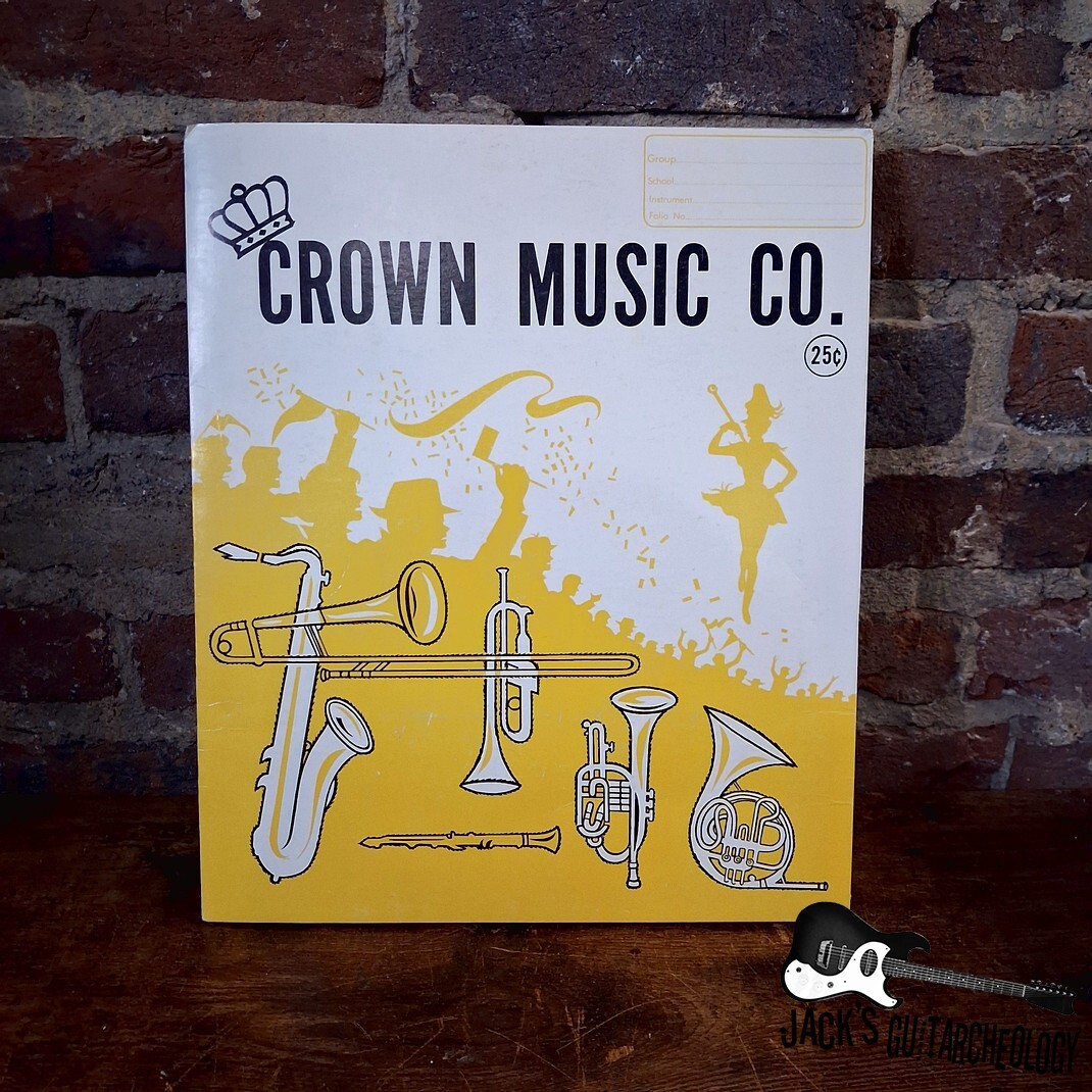 Crown Music Co Folder w/ Assorted Sheet Music (1970s)