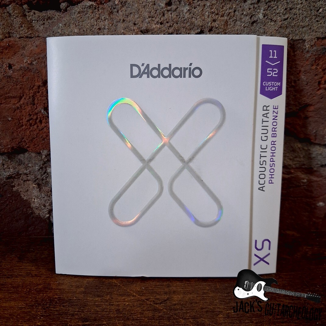 D'Addario XS Coated Phosphor Bronze | (11-52) Custom Light Gauge Acoustic Guitar Strings