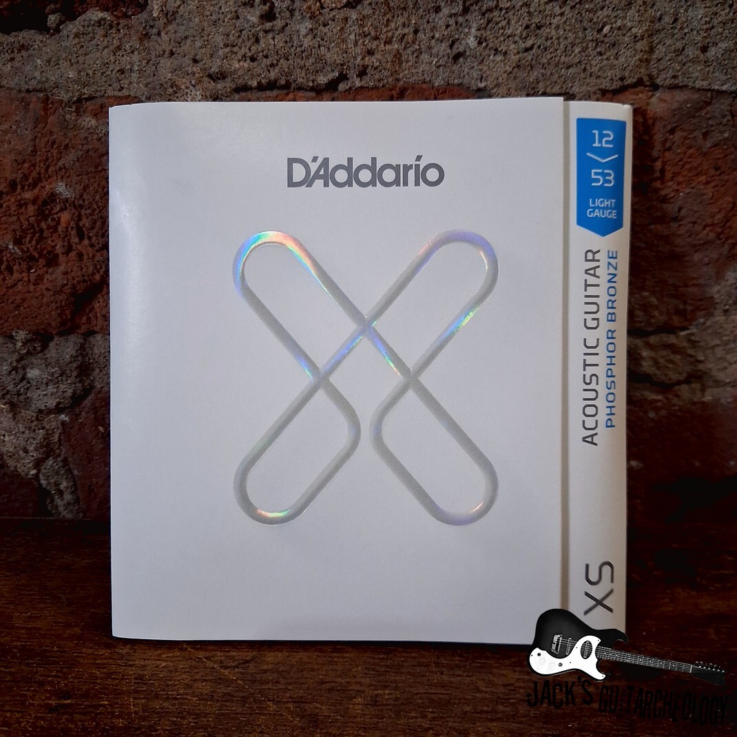 D'Addario XS Coated Phosphor Bronze | (12-53) Light Gauge Acoustic Guitar Strings