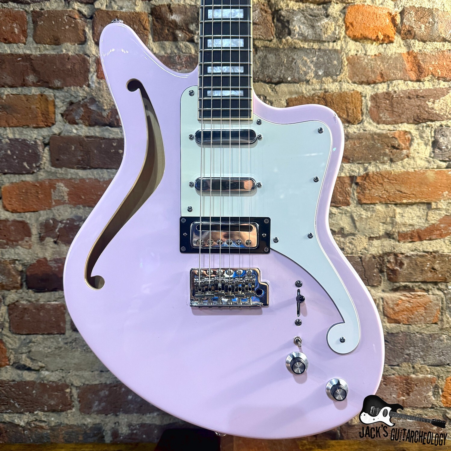 D'Angelico Premier Series Bedford Electric Guitar w/ Mods (2010s - Shell Pink)