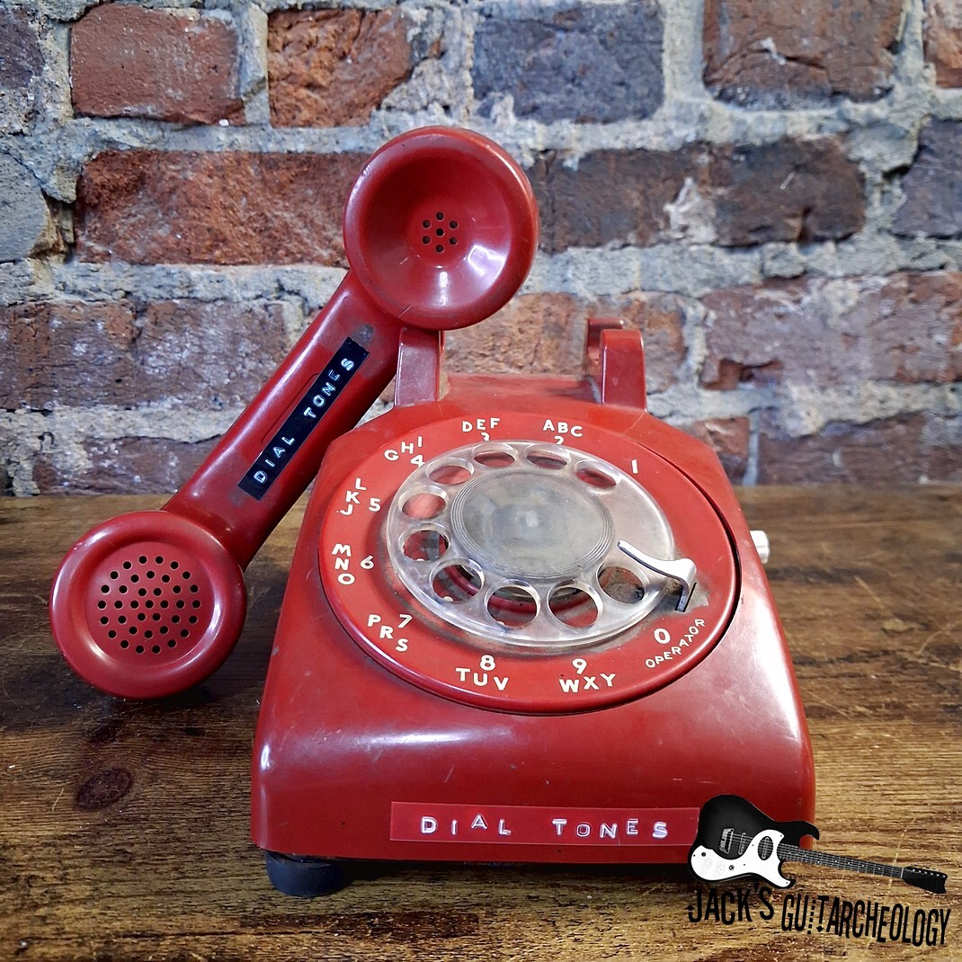 Dial Tones LoFi Vintage Rotary Phone Mic & Fuzz Pedal (2026 - Aged Red)