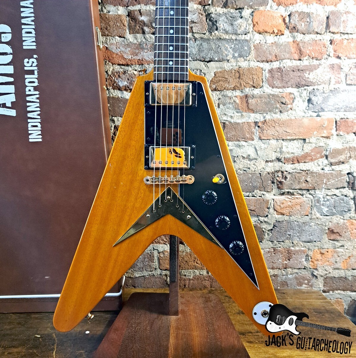 Epiphone Joe Bonamassa Signature '58 Amos Arthur Korina Flying V w/ OHSC (2017 - Natural Korina)