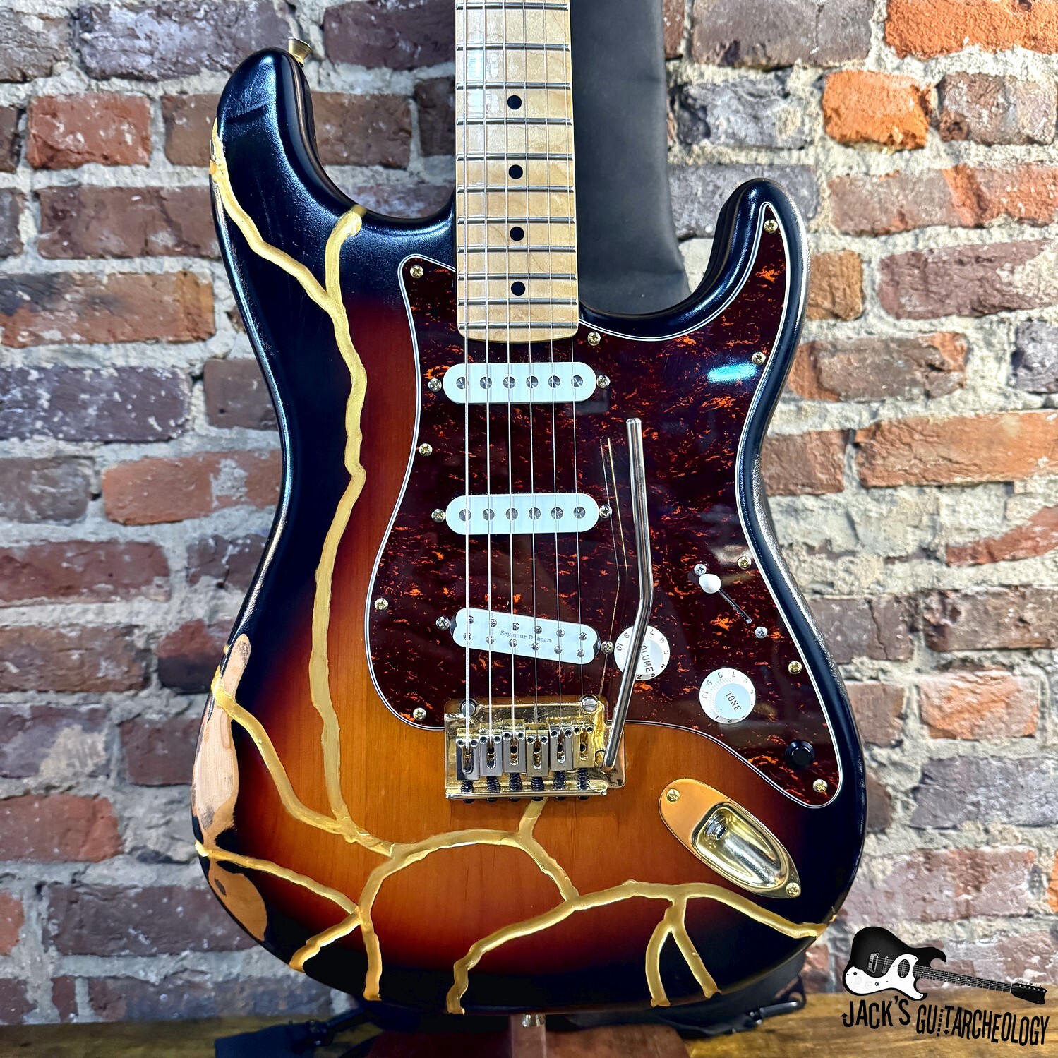 Fender Player Series Stratocaster Kintsugi Electric Guitar w/ Mods & GB (2020 - 3 Tone Sunburst)