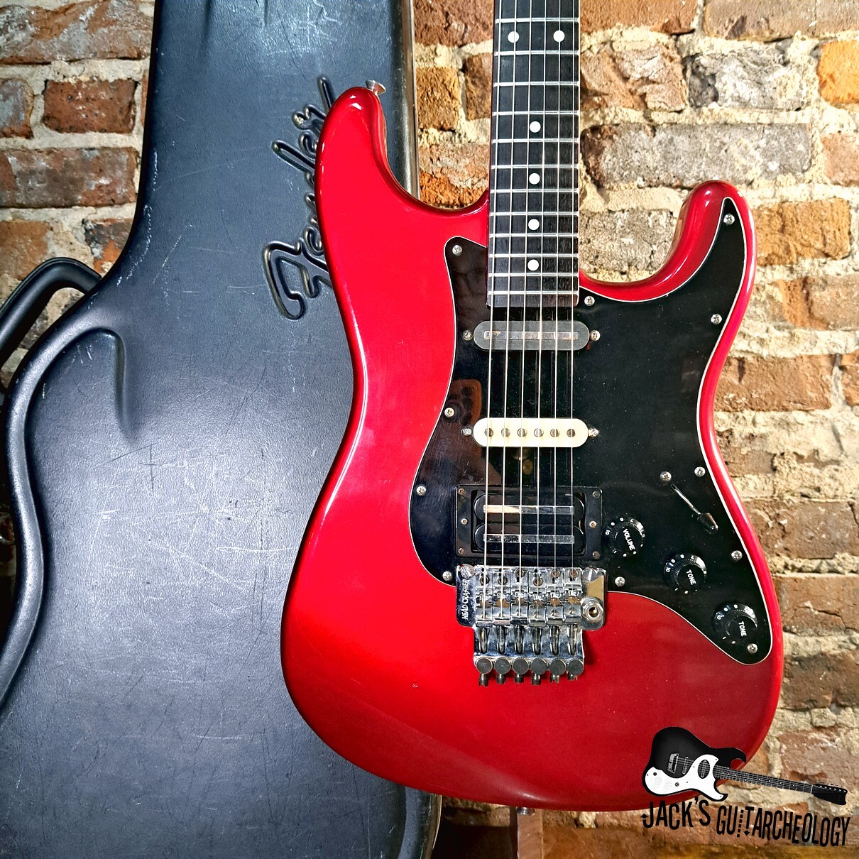 Fernandes The Function S-Style Electric Guitar w/ HSC (1985ish - Candy Apple Red)
