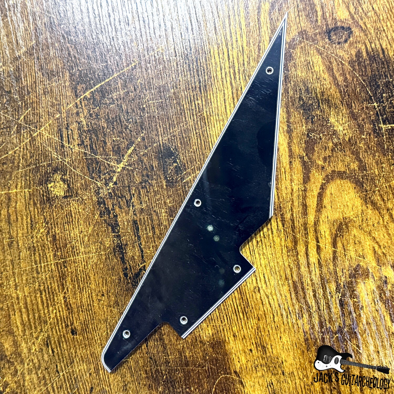Gibson Custom Shop Short / Half Flying V Pickguard (2020s - Black)