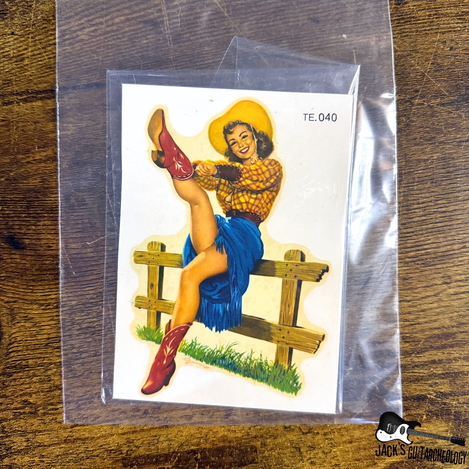 Rockabilly Pinup Waterslide Decal *VINTAGE* (Pinup)