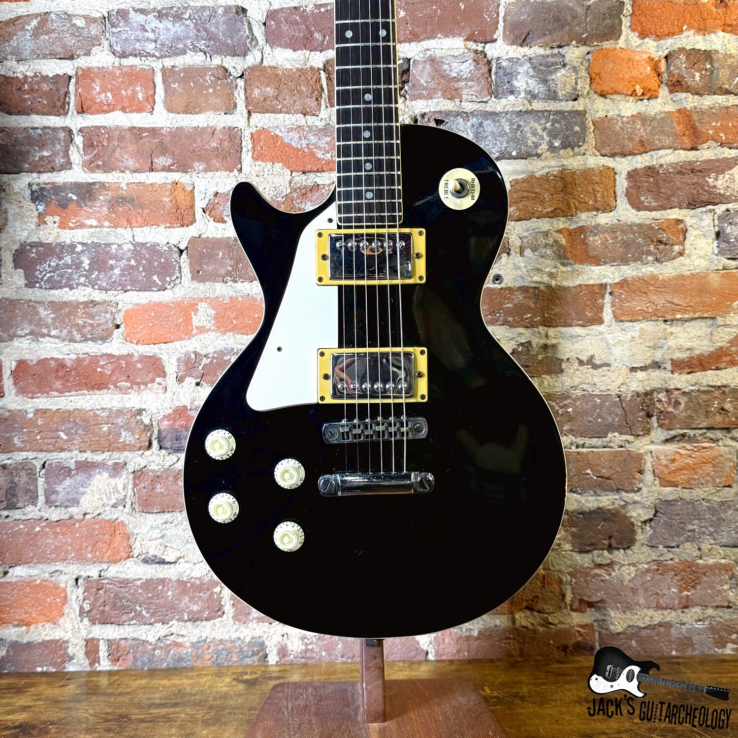Seville Left-Handed MIJ Lawsuit Era Single-Cut Electric Guitar (1970s - Black) 