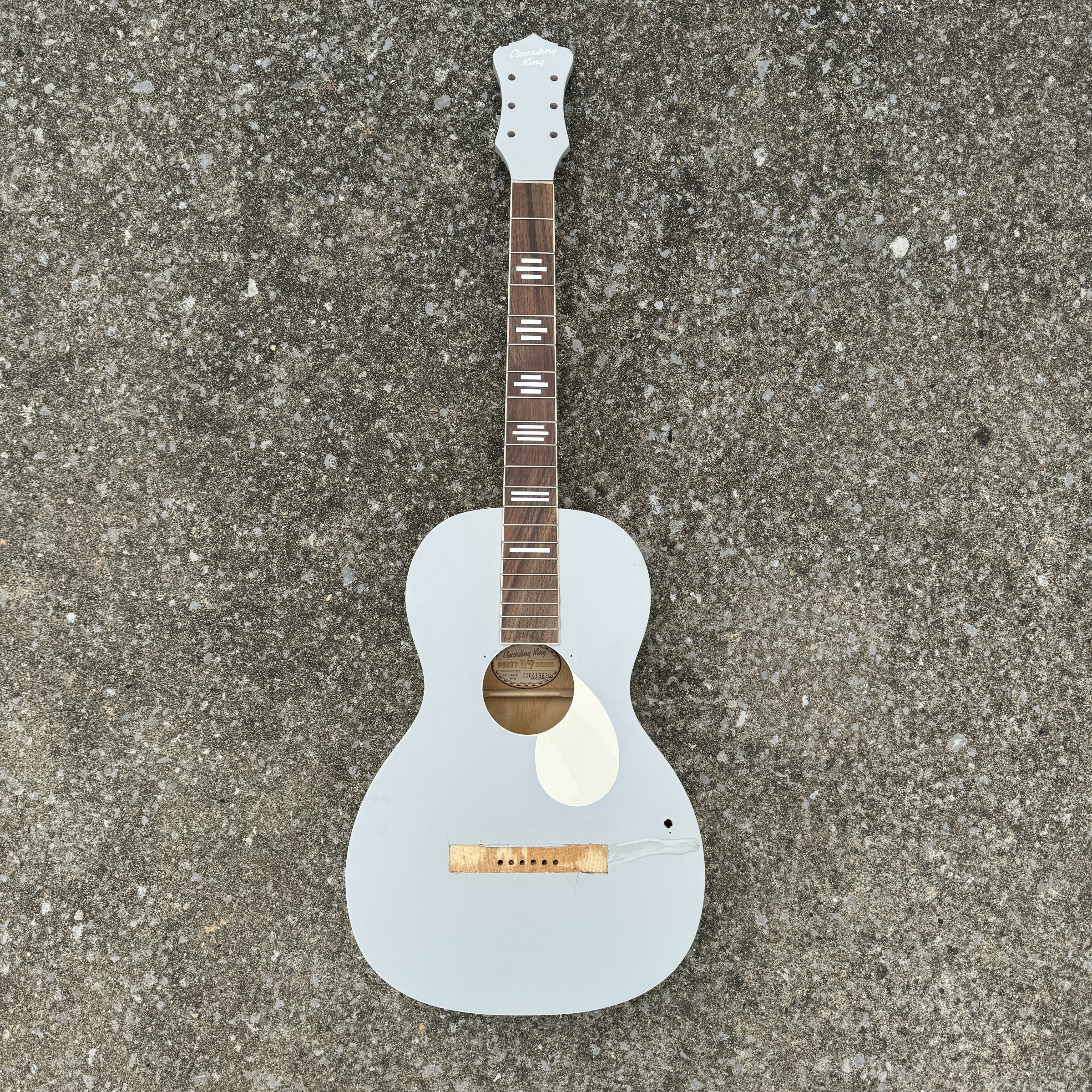 Sidewalk Sale: Recording King Dirty 37 Acoustic Parlor Husk (2020s - Grey)