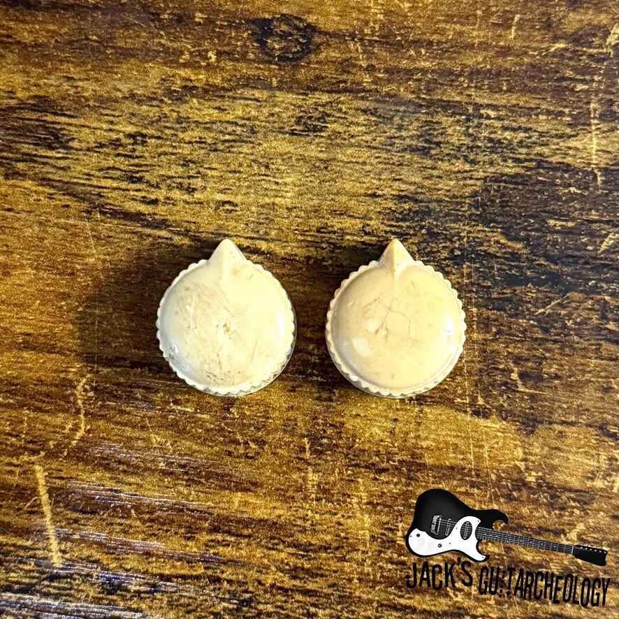 Guyatone Bakelite Pointer Knob Set *VINTAGE* (1950s - Cream)
